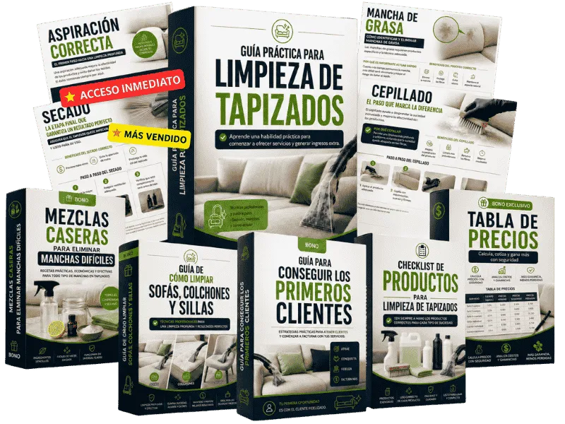 Portada de la Guía Práctica de Limpieza de Tapizados
